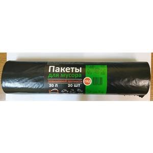 Пакет для мусора ПВД 30л/20шт Пуп особо прочные(25)